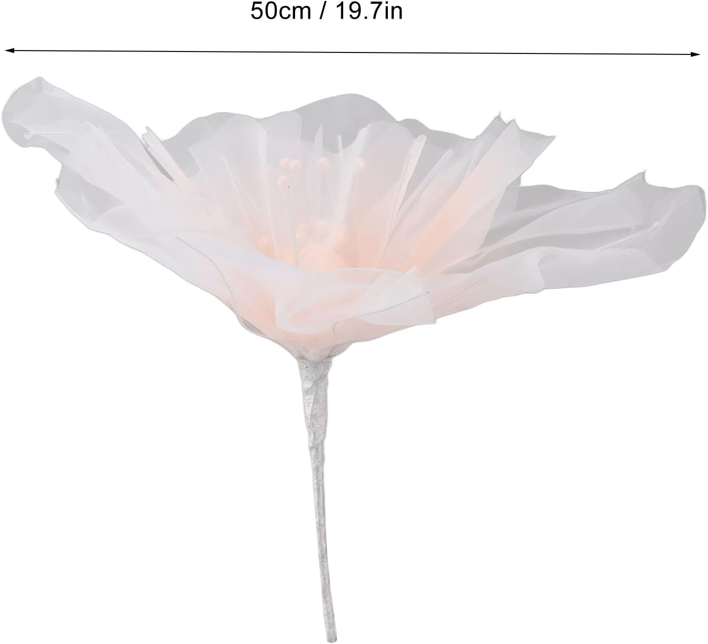 Organza fabric flowers (without stand)