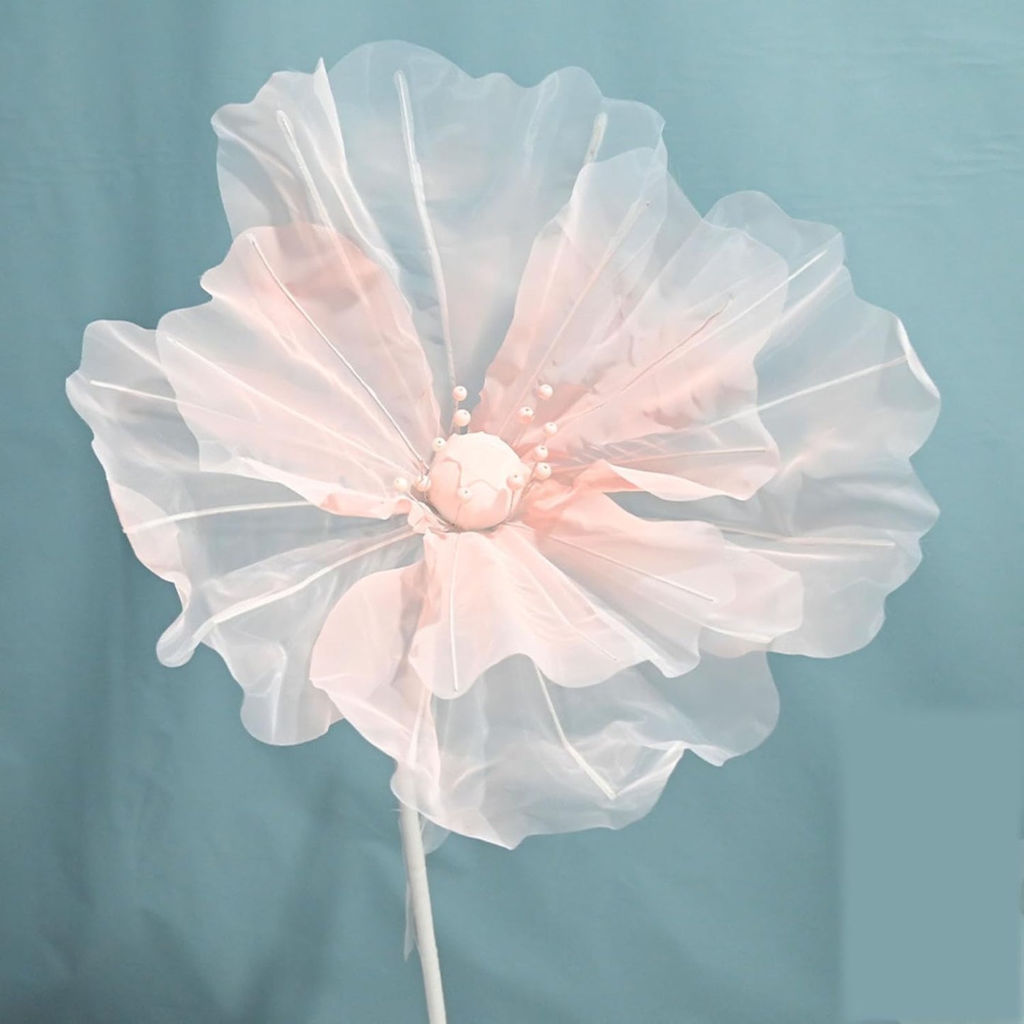 Organza fabric flowers (without stand)