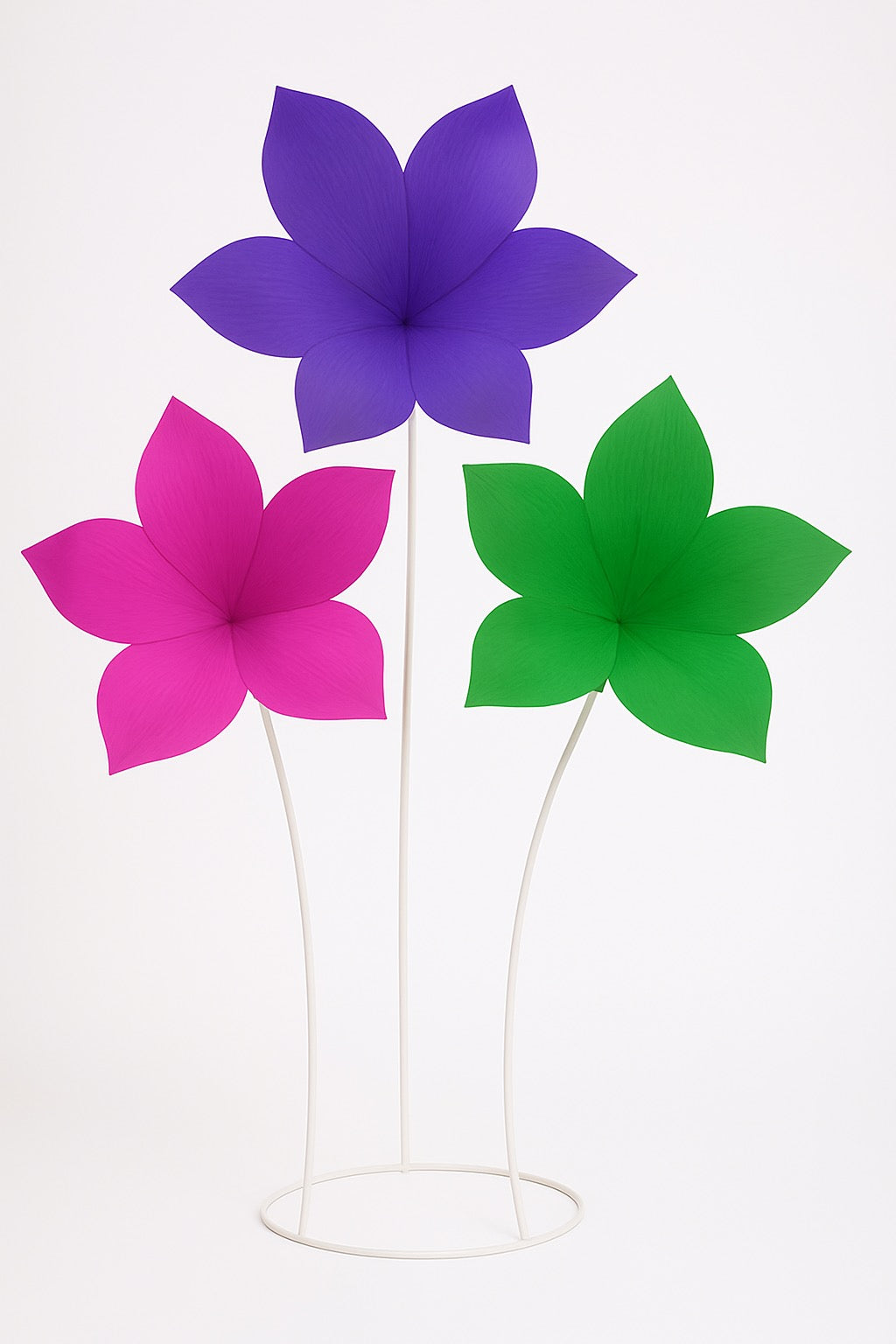 Luly flowers set 3 flowers with stand