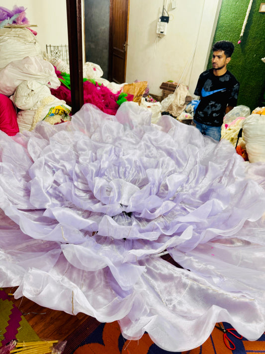 Organza flower big size(10 foot size )